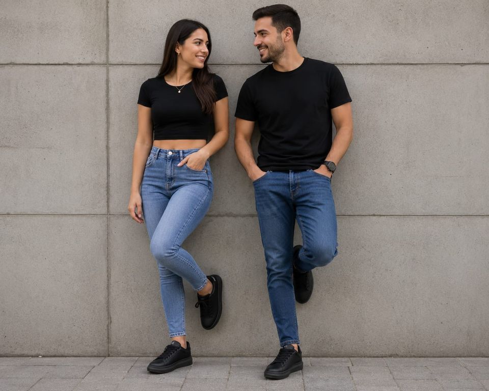 Imagen de TENIS UNISEX COLOR NEGRO