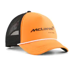 PUMA - Gorra Deportiva Original Mclaren Trucker Naranja Hombre