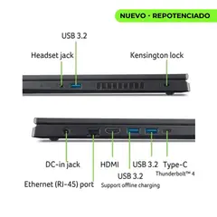 ACER - Portátil Nitro V16 Ryzen 7 260 Ram 48GB SSD 1TB RTX 5070 8GB Pantalla 16" 2K 180Hz