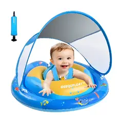 OEM - Flotador Para Bebe Con Carpa Para Sol Flotador De Piscina