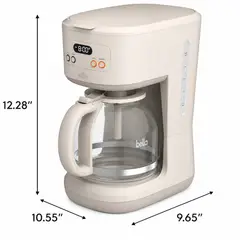BELLA - Cafetera Programable De Goteo Para 12 Tazas Con Apagado