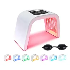 AMERICAN GENERICS - Lampara LED Facial 7 Colores Terapia Luz Cara y Cuello