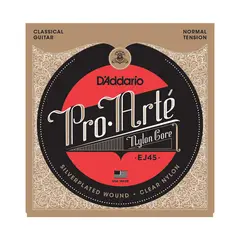 D'ADDARIO - Set De Cuerdas Para Guitarra Clasica Proarte Ej45 Tension Normal