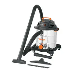 TRUPER - Aspiradora de sólidos y líquidos 12 gal acero inox
