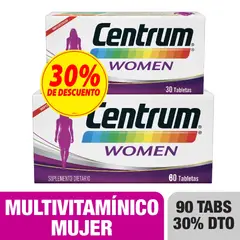 CENTRUM - Women X 30 Tabletas + 60 Precio Especial