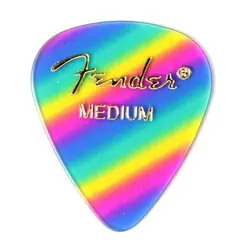 FENDER - Picks En Celuloide Medios 12 Und Arcoiris