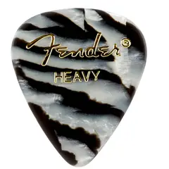 FENDER - Picks En Celuloide Duros 12 Und Zebra.