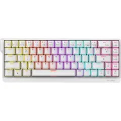 KEYBOARD - Teclado Mecanico Gamer Nk68 V2 Ajazz Red Switch Blanco