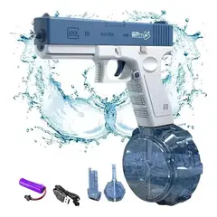 GENERICO - Pistola Juguete Agua Eléctrica Automática Recargable Alcance