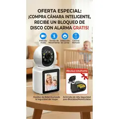 GENERICO - Cámara de Seguridad con Pantalla + Alarma para Moto y Bicicleta GRATIS