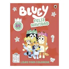 GENERICO - Bluey Libro Para Cololear Feliz Navidad