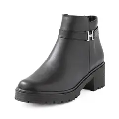 VILLABONR - Botin Cuero Negro VRB-3036
