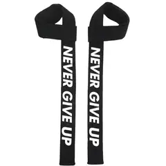 GENERICO - Straps Levantamiento Pesas Gym Acolchadas Never Give Up