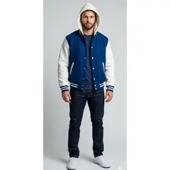 URBAN PLUS - CHAQUETA PARA HOMBRE Y NIÑO TIPO BEISBOLERA CON CAPOTA