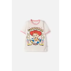 DISNEY - Camiseta de Toy Story manga corta marfil para niña