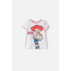 DISNEY - Camiseta de Toy Story manga corta blanco para niña 3T a 6T