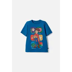 DISNEY - Camiseta de Toy Story manga corta azul para niño