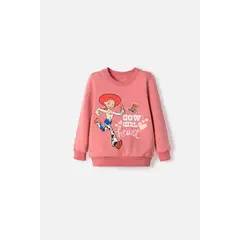 DISNEY - Buzo de Toy Story cerrado palo de rosa para niña 3T a 6T