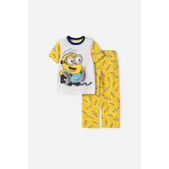 MINIONS - Pijama de pantalón largo multicolor para niño 2T a 6T