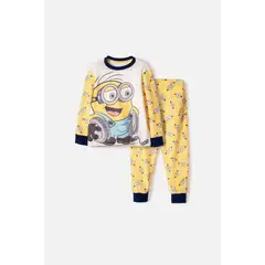 MINIONS - Pijama de pantalón largo multicolor para niño 2T a 6T