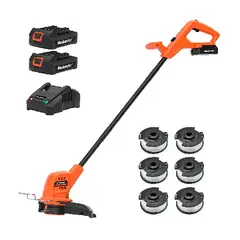 OEM - Cortador De Césped, Guadaña Portátil Recargable 2 Baterías