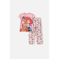 DISNEY - Pijama de Toy Story pantalón largo multicolor para niña 3T a 6T