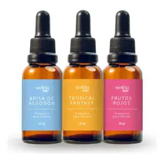 SENTHIA - Kit Trío Fragancias Para Difusor De Aromaterapia