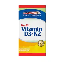 HEALTHY AMERICA - Duo Vit Vitamina d3 + K2 100 Softgels -