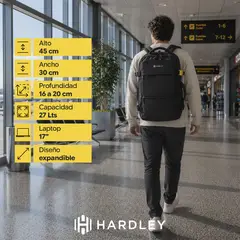 LINKON - Morral Maleta Viaje Hardley 27lt Expandible 180 Portatil