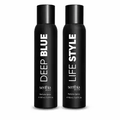 SENTHIA - Kit Aerosoles Masculinos X2 Pure Gold, Deep Blue Life Style