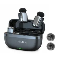 LINKON - Microfono Inalambrico Celular Set x2 Plug & Play