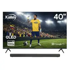 KALLEY - Combo TV 40” QLED Google TV + Barra Sonido K-ABS50W
