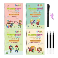 COLME TECHNOLOGY HOME - Cuaderno De Escritura Mágico En Español Reutilizable 4pcs