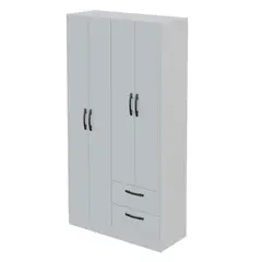 AKIVOY - Closet Armario Essence 4 Puertas y 2 Cajones Color Blanco