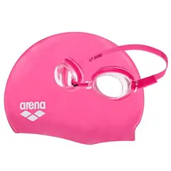 ARENA - Set Natación Gorro + Gafas Niños Rosado