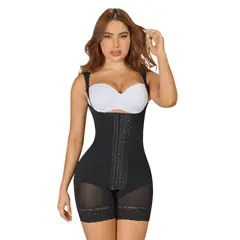 FAJAS MYD - Faja Corta Myd Refuerzo Abdomen Negro Talla M F00463