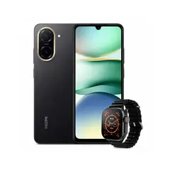 XIAOMI - Celular Redmi A5 4G 64GB 3GB RAM Negro + Smartwatch Obsequio