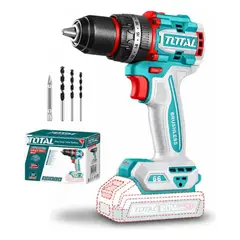 TOTAL TOOLS - Taladro Percutor Atornillador 66nm Total 20v Scarbones Turquesa 20v 50 Hz 60 Hz