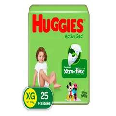 HUGGIES - PANAL ACT SEC ETAPA 2 PAQUETE 25 UNDS