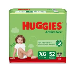 HUGGIES - PANAL ACT SEC XL PAQUETE 52 UNDS