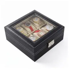 GENERICO - Caja Organizador De Relojes 6 Puestos Estuche Relojero
