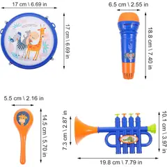 GENERICO - Caja De 7 Instrumentos Musicales Para Niños