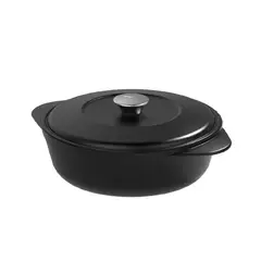 IMUSA - Caldero Cocotte Delicia 24cm Antiadherente 5861030749-Negro