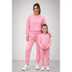 URBAN PLUS - SUDADERA PARA MUJER Y NIÑA ROSADO