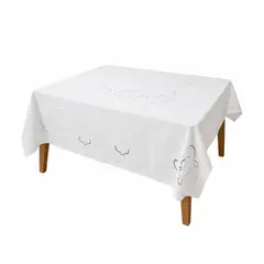 GENERICO - Mantel Rectangular Bordado Catimini Lenceria 4257-1-Blanco