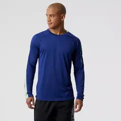 NEW BALANCE - Camisa Original Vb1-Impact Run Azul Para Hombres