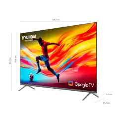 HYUNDAI - Televisor 55 139.7 cm 4K UHD QLED Smart TV Google HYLED5529QG
