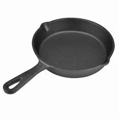 GENERICO - Sartén Hierro Fundido 24cm Mango Enterizo para asar y cocinar