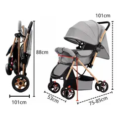 BEBESIT - COCHE PARA BEBES CON PROTECCION CAPOTA REVERSIBLEY EXTENDIBLE
