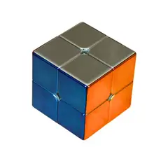GENERICO - Cubo Rubik 222 Metalizado Shaolin Popey Magnético (Cyclone Boys)
